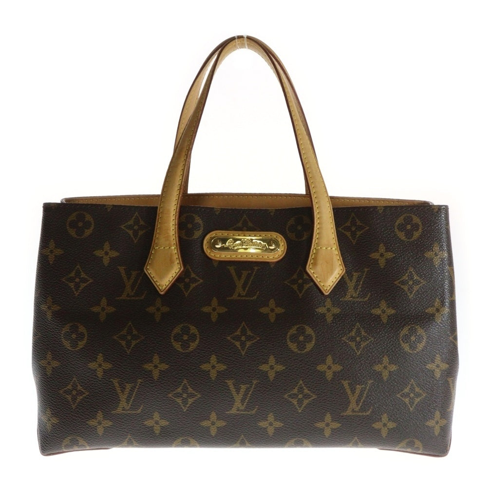 LOUIS VUITTON(ルイヴィトン) ルイヴィトン モノグラム ウィルシャーPM ハンドバッグ ミニバッグ ブラウン ゴールド金具 レザー×PVC M45643
