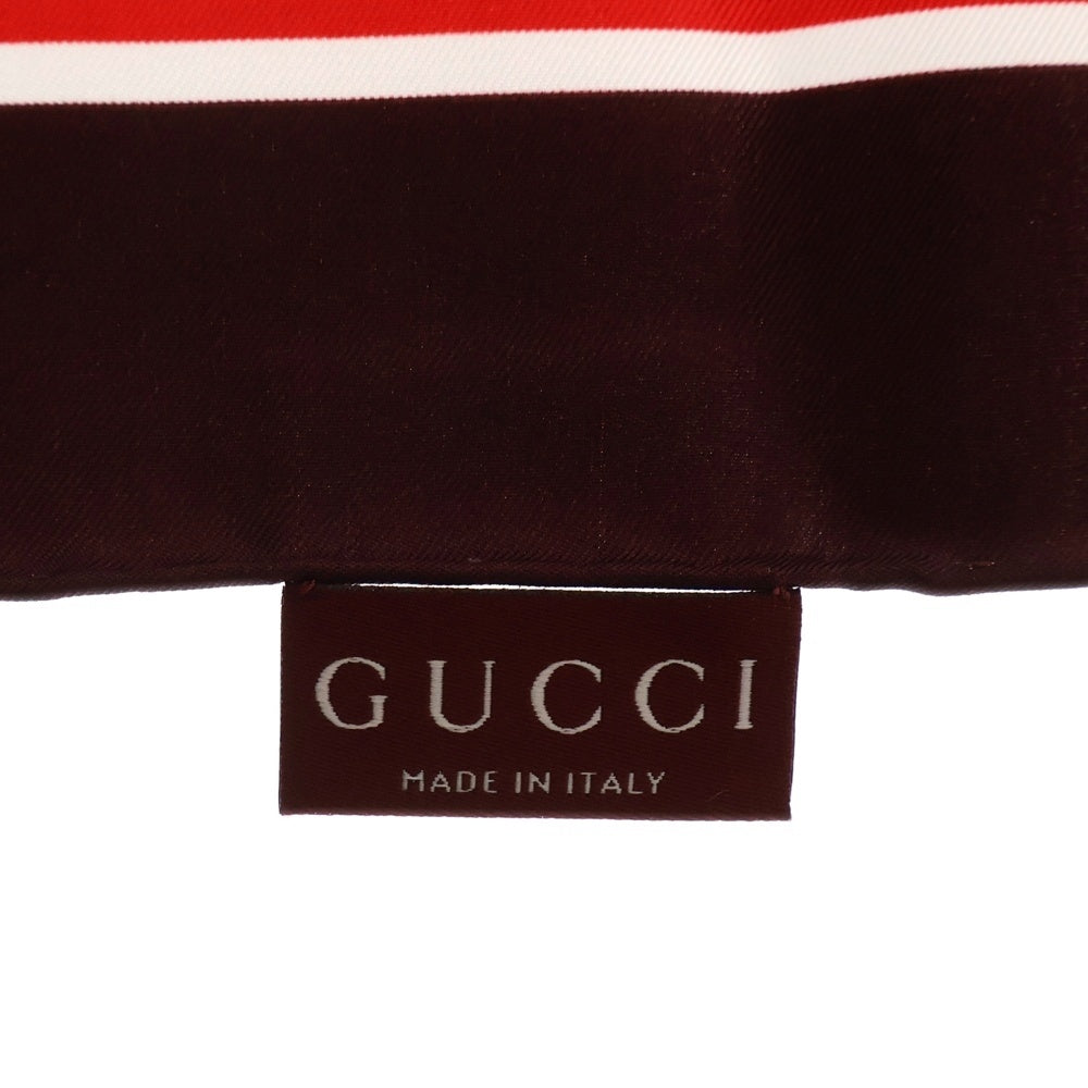 GUCCI(グッチ) GGフローラ 大判スカーフ ピンク×ホワイト シルク スカーフ 786252