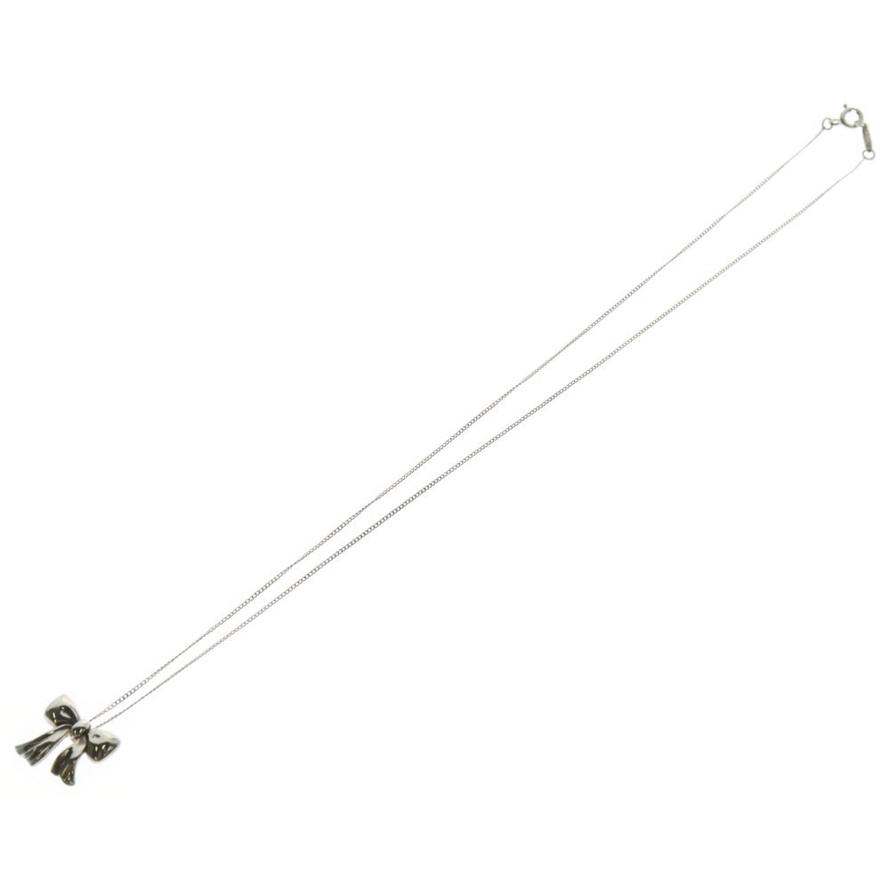 TIFFANY&Co(ティファニー) リボンモチーフ ネックレス ペンダント シルバー チェーン 925 2.8g
