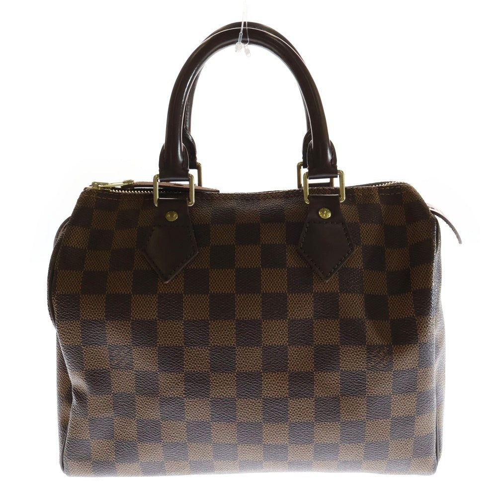 LOUIS VUITTON(ルイヴィトン) ダミエ スピーディ25 ミニボストンバッグ ハンドバッグ ブラウン ゴールド金具 レザー×PVC N41365