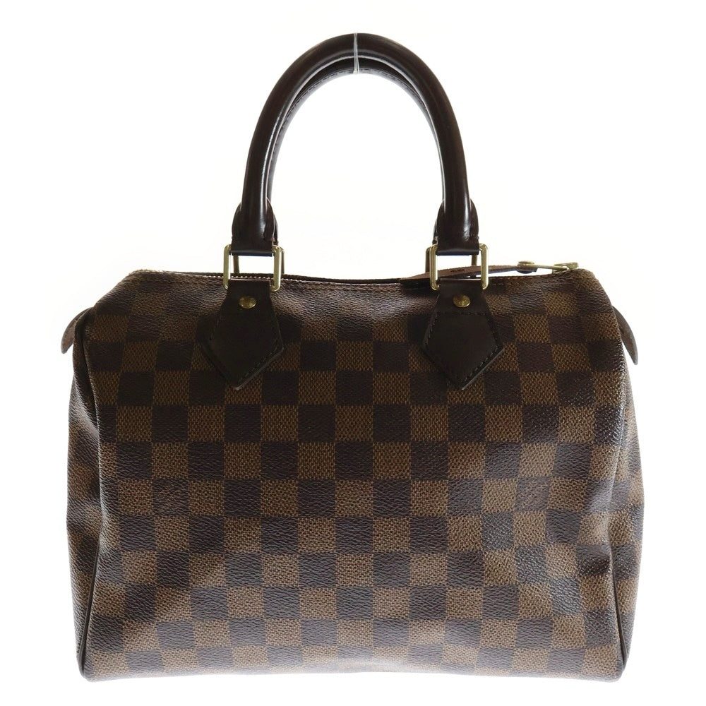 LOUIS VUITTON(ルイヴィトン) ダミエ スピーディ25 ミニボストンバッグ ハンドバッグ ブラウン ゴールド金具 レザー×PVC N41365