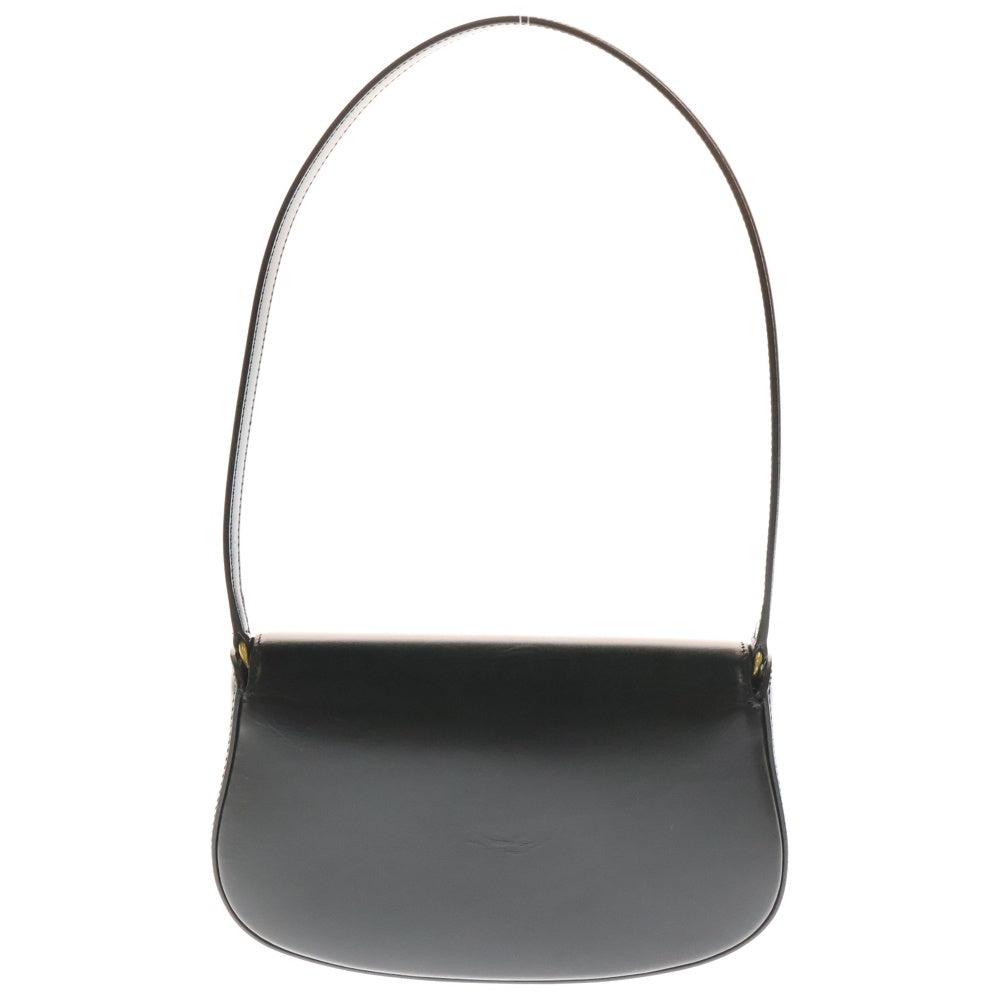 YVES SAINT LAURENT(イヴサンローラン) ヴォルテール ミニ ブラック レザー ショルダーバッグ ハンドバッグ ゴールド金具