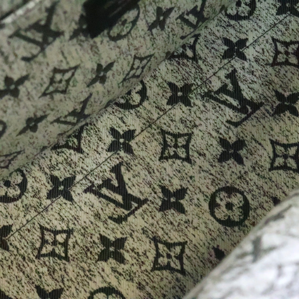 LOUIS VUITTON(ルイヴィトン) モノグラムジャガードデニム オンザゴーMM トートバッグ ハンドバッグ ブラック×グレー デニム×レザー シルバー金具 M46448
