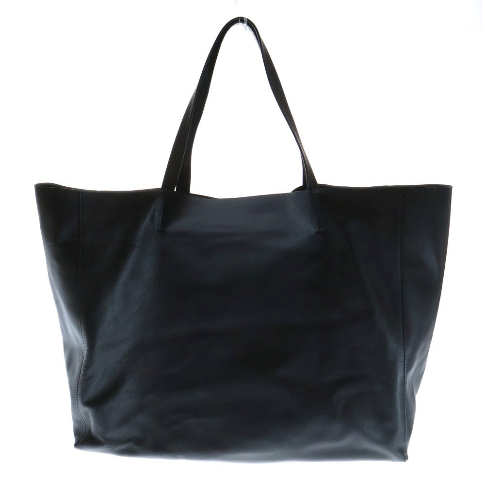 CELINE(セリーヌ) ホリゾンタルカバ ラージ レザー ハンド トートバッグ ゴールド金具 ブラック