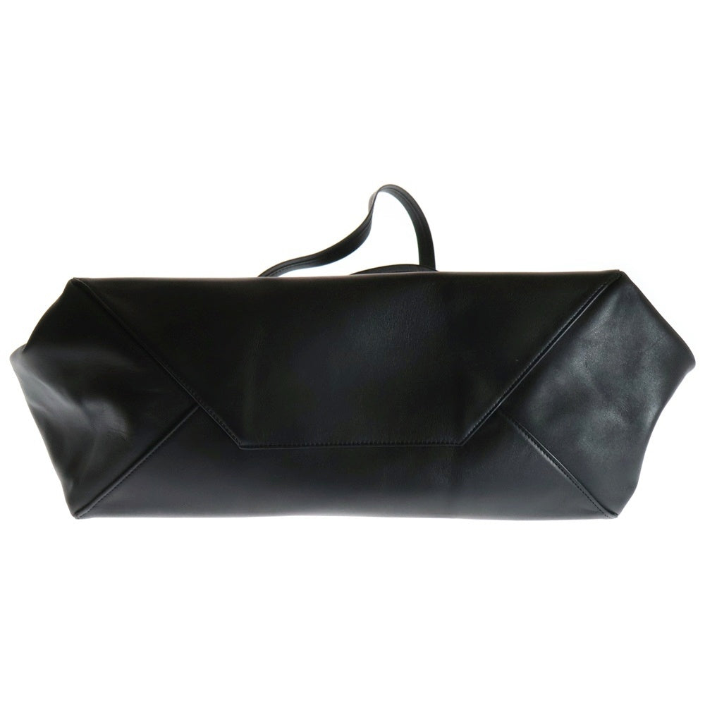 CELINE(セリーヌ) ホリゾンタルカバ ラージ レザー ハンド トートバッグ ゴールド金具 ブラック