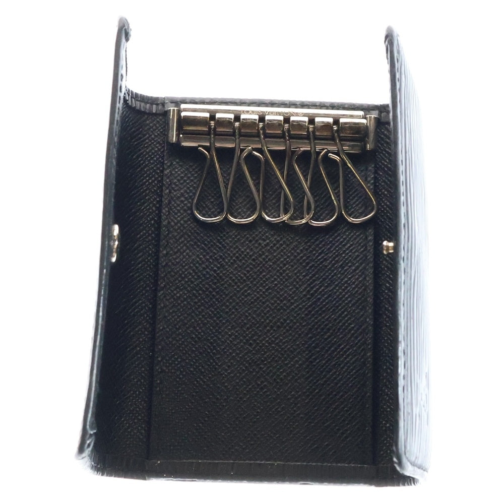 LOUIS VUITTON(ルイヴィトン) エピ ミュルティクレ6 キーケース キーリング キーホルダー ブラック ノワール シルバー金具 レザー M63812