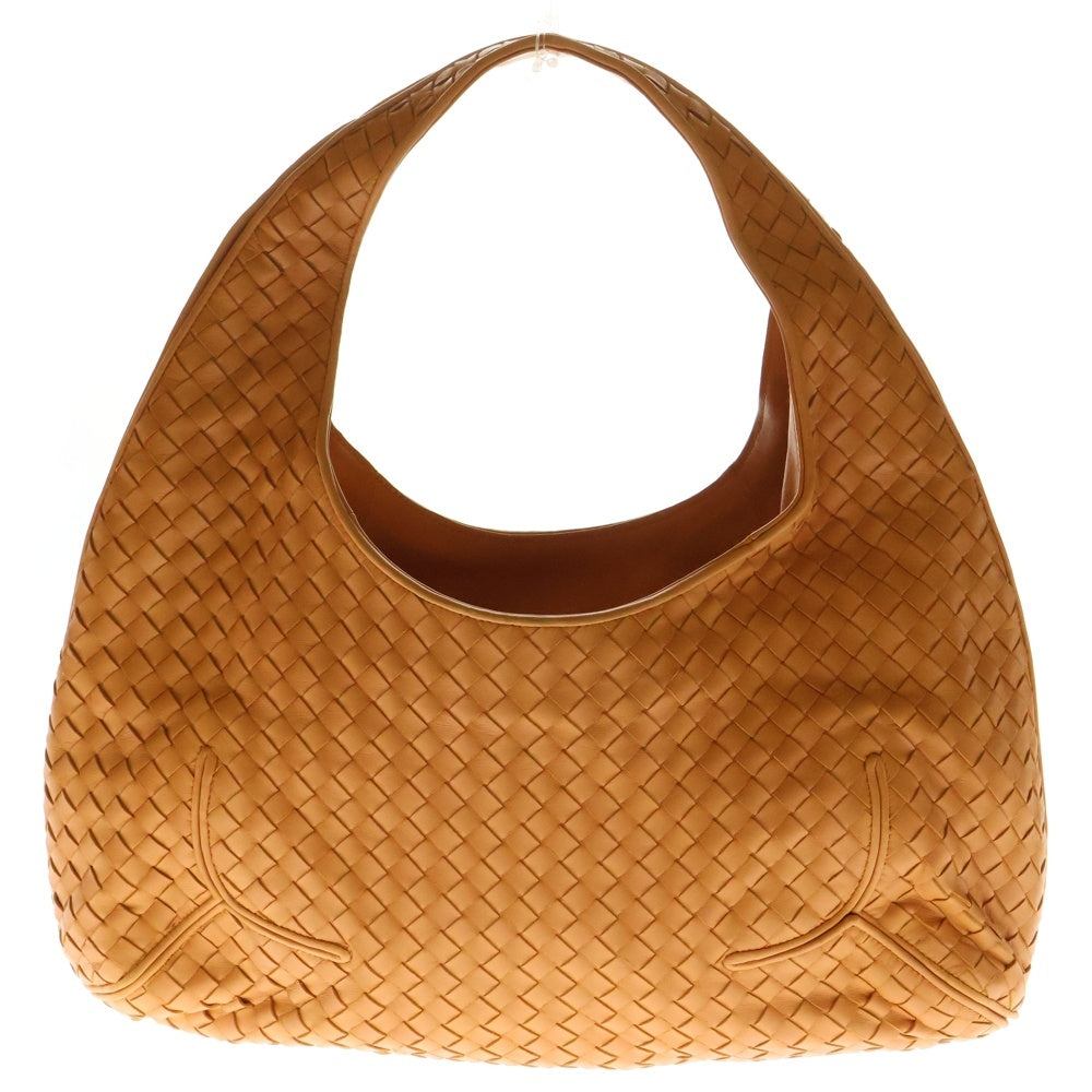 BOTTEGA VENETA イントレチャート ホーボー レザーショルダーバッグ 美品☆ボッテガヴェネタ ホーボー ショルダーバッグ イントレチャート