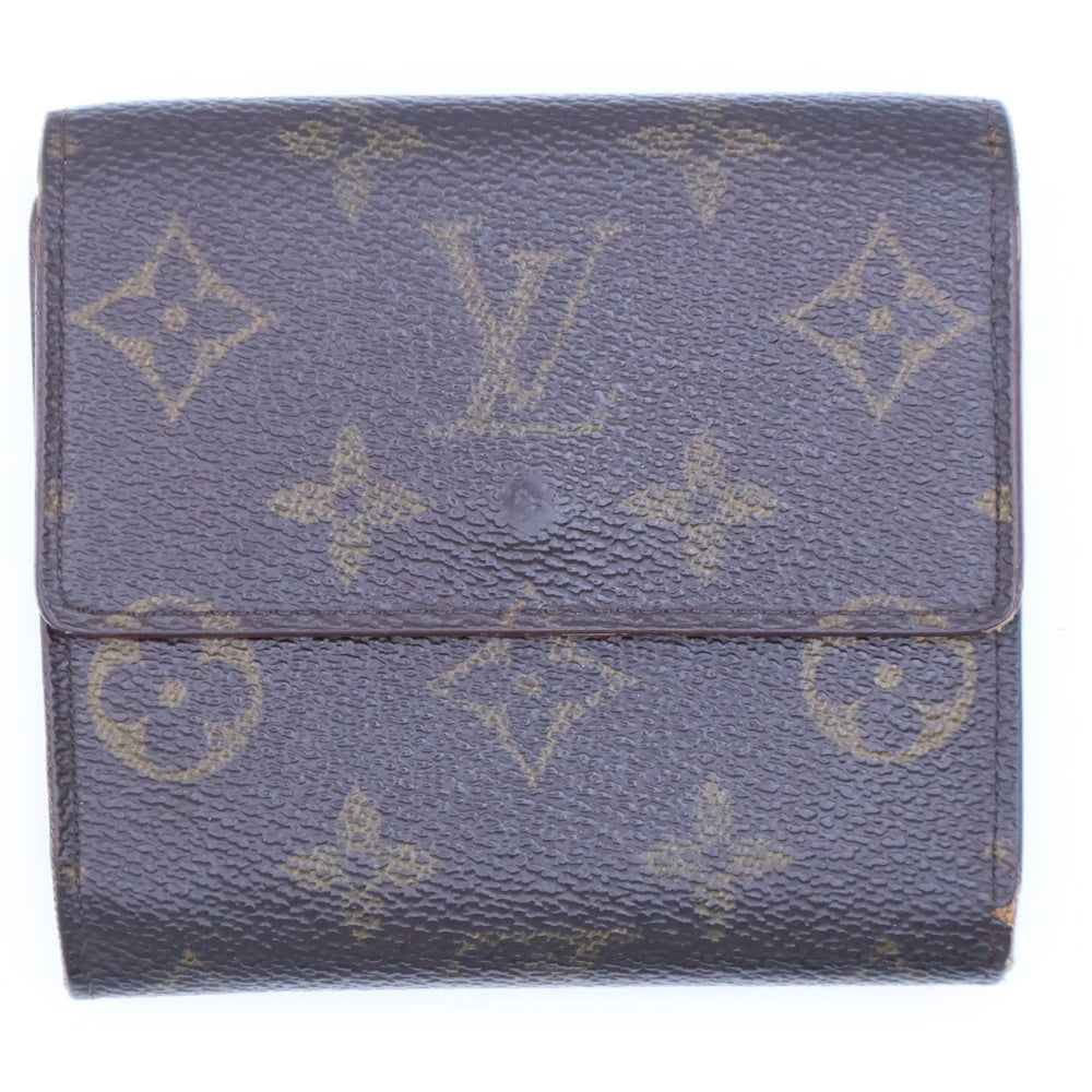 LOUIS VUITTON(ルイヴィトン) ポルトモネ ビエ カルトクレディ モノグラム コンパクトウォレット 三つ折り財布 ゴールド金具 ブラウン M61652