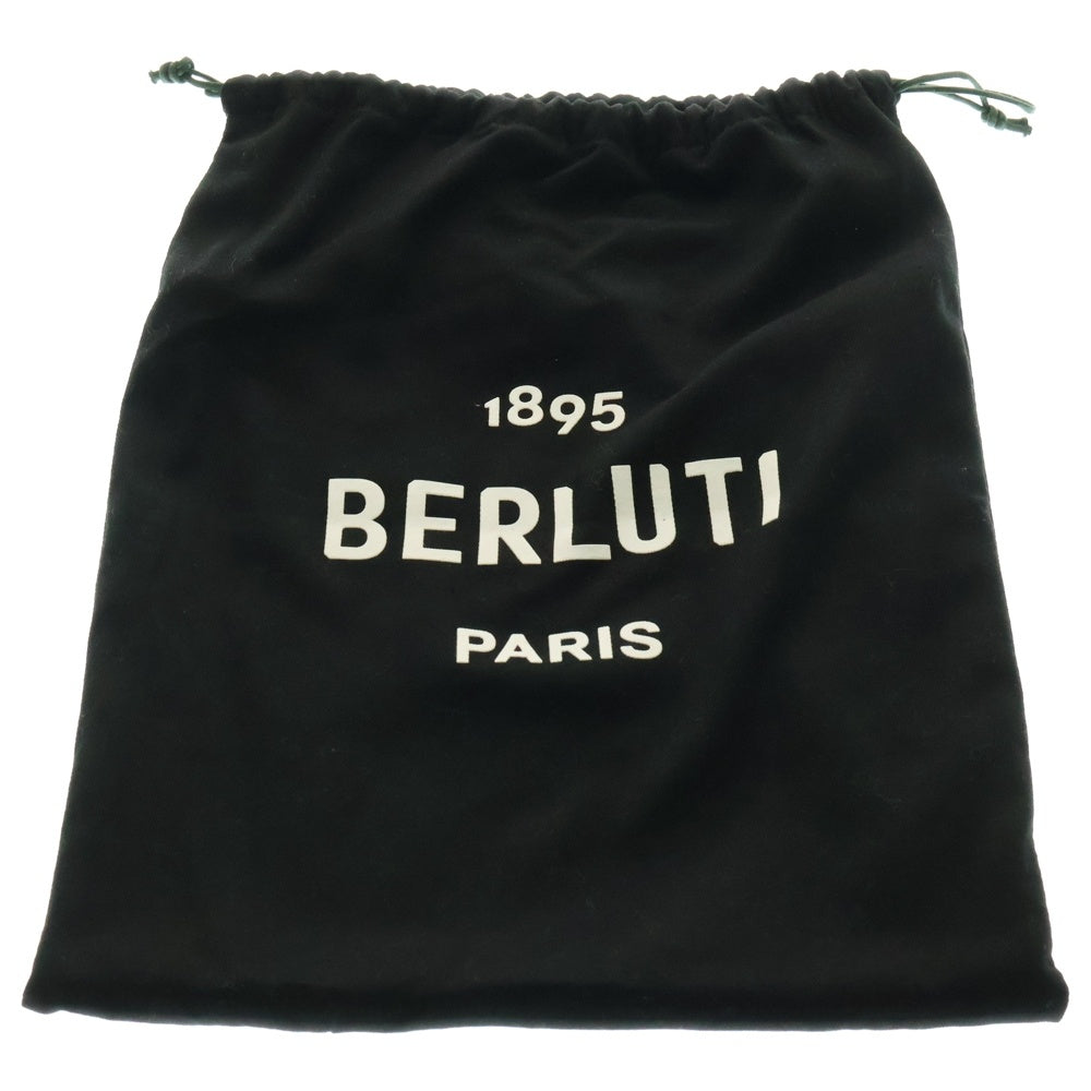Berluti(ベルルッティ) ニノGM カリグラフィ スクリット パティーヌ クラッチバッグ セカンドバッグ レザー ブラウン シルバー金具