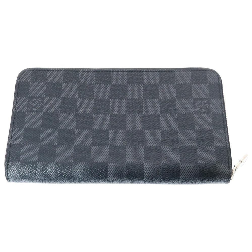 LOUIS VUITTON(ルイヴィトン) ダミエグラフィット ジッピーウォレット ヴェルティカル レザーロングウォレット 長財布 ブラック N63095