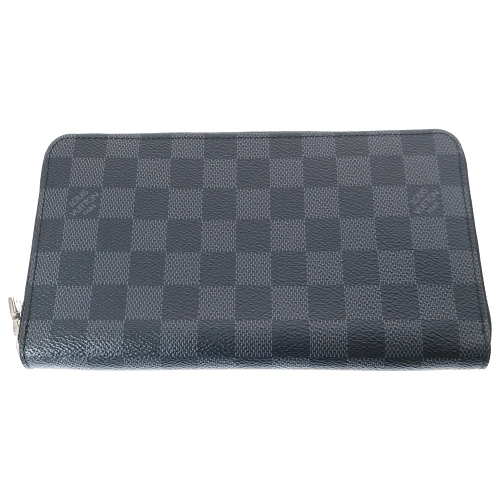 LOUIS VUITTON(ルイヴィトン) ダミエグラフィット ジッピーウォレット ヴェルティカル レザーロングウォレット 長財布 ブラック N63095