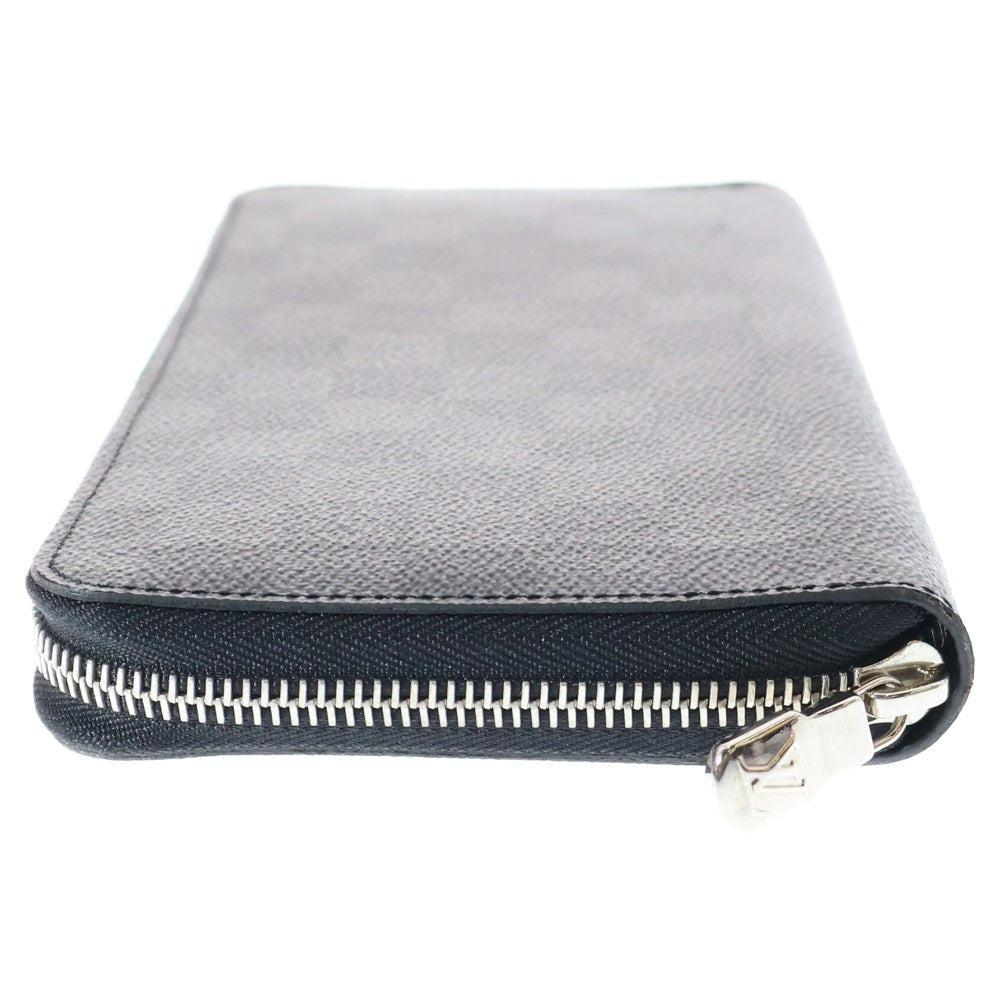 LOUIS VUITTON(ルイヴィトン) ダミエグラフィット ジッピーウォレット ヴェルティカル レザーロングウォレット 長財布 ブラック N63095