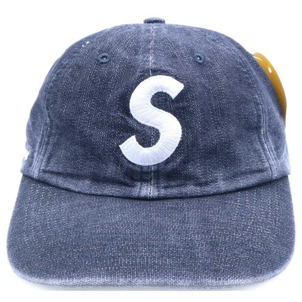SUPREME(シュプリーム) 22SS kevlar Denim S Logo 6-Panel Cap ケブラー デニムSロゴベースボールキャップ 帽子 ブラック