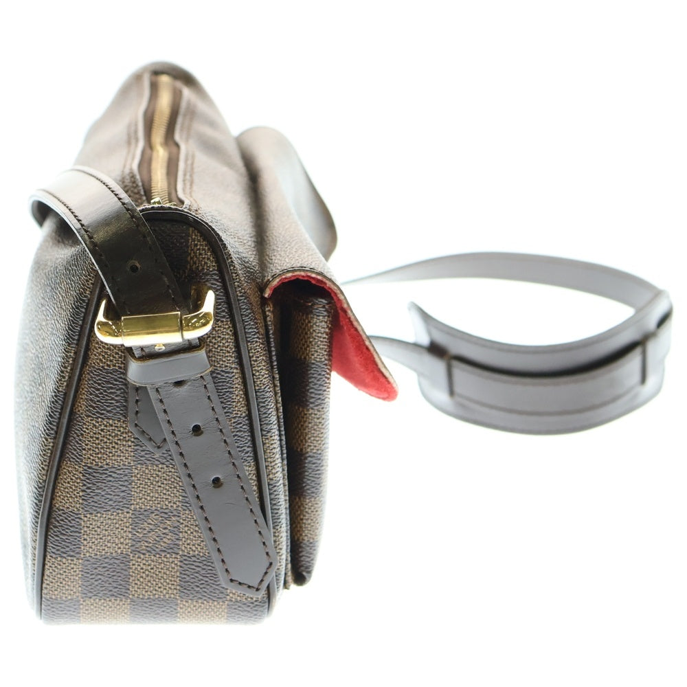 LOUIS VUITTON(ルイヴィトン) ダミエ ラヴェッロGM ショルダーバッグ ブラウン ゴールド金具 レザー×PVC N60006