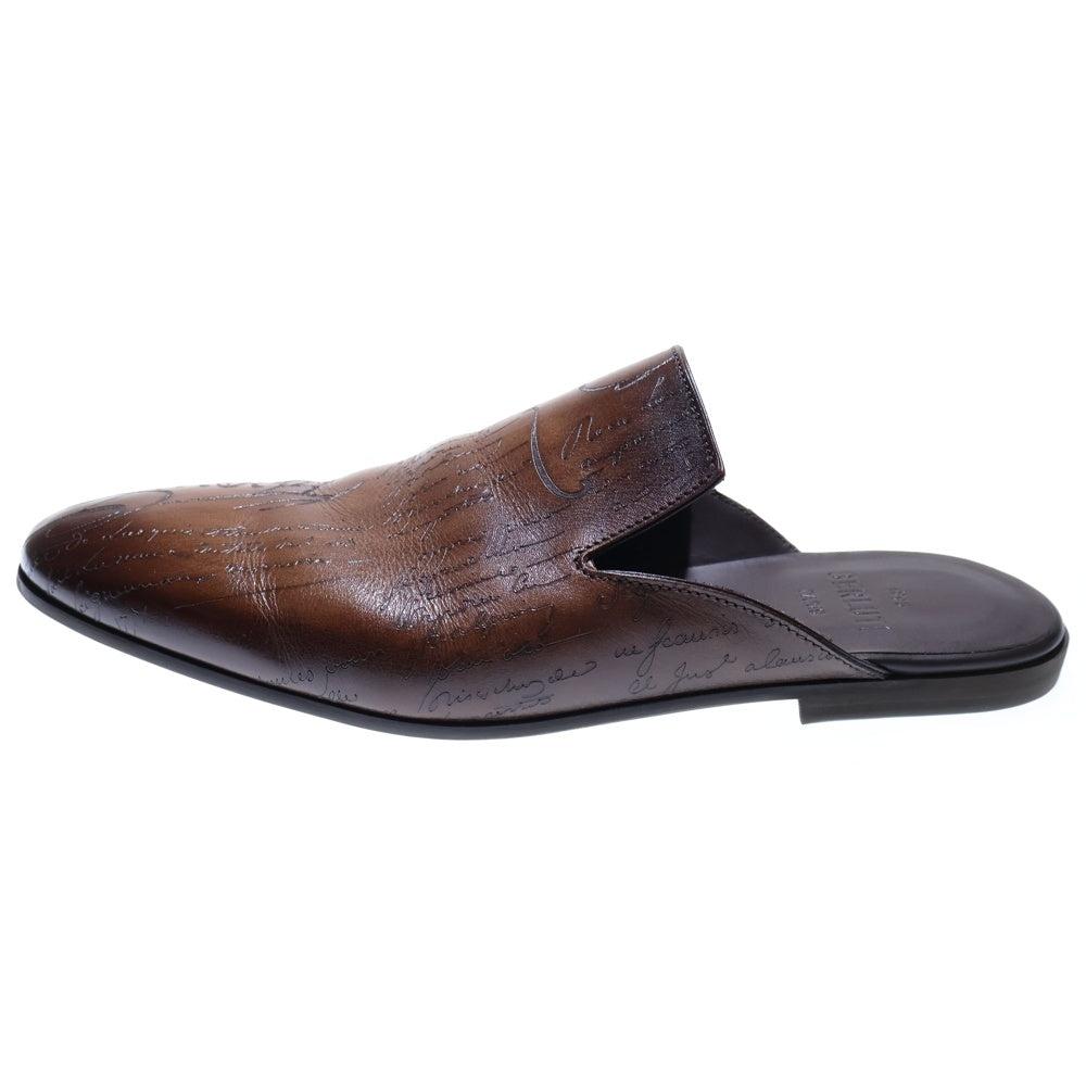 Berluti(ベルルッティ) カリグラフィ サイラス オマーン スリッポン ブラウン レザー 靴