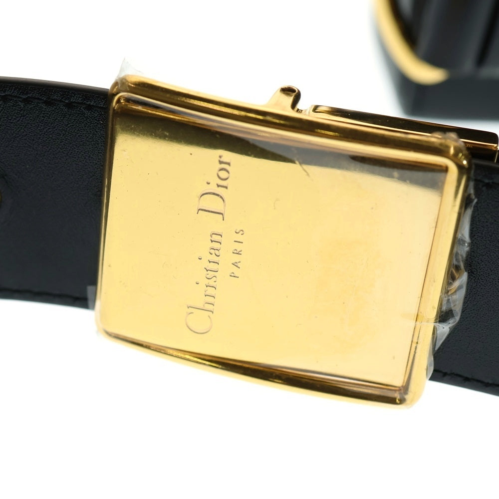 Christian Dior(クリスチャンディオール) モンテーニュ ボックス ショルダー バッグ レザー ブラック