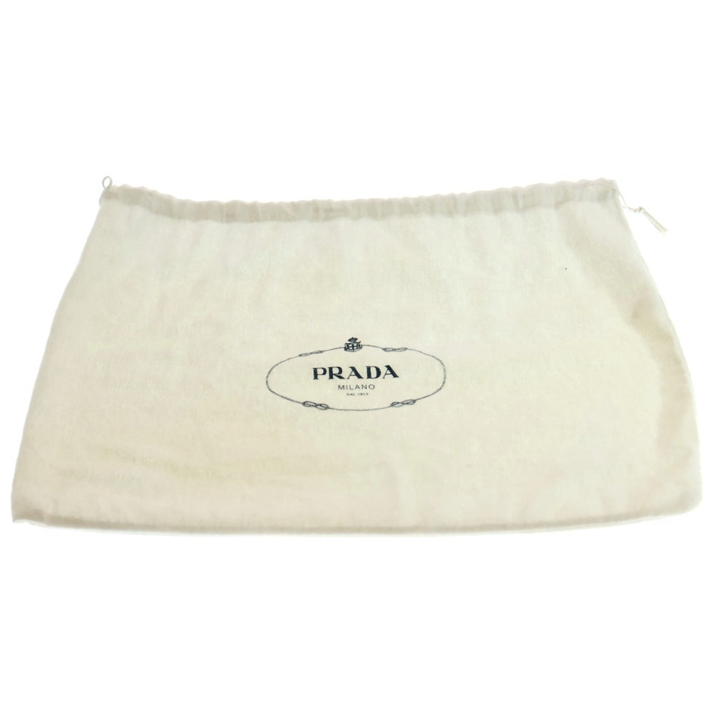 PRADA(プラダ) キルティング 2WAYバッグ チェーンショルダーバッグ ハンドバッグ ブラック シルバー金具 ナイロン BR4965