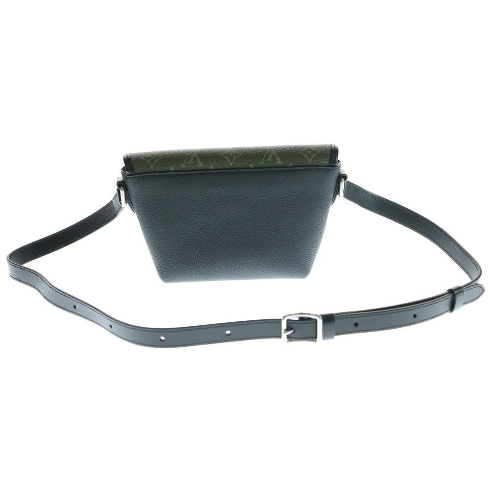 LOUIS VUITTON(ルイヴィトン) パルス・ウェアラブル ウォレット ショルダーバッグ ミニバッグ ブラック×カーキ シルバー金具 M12618