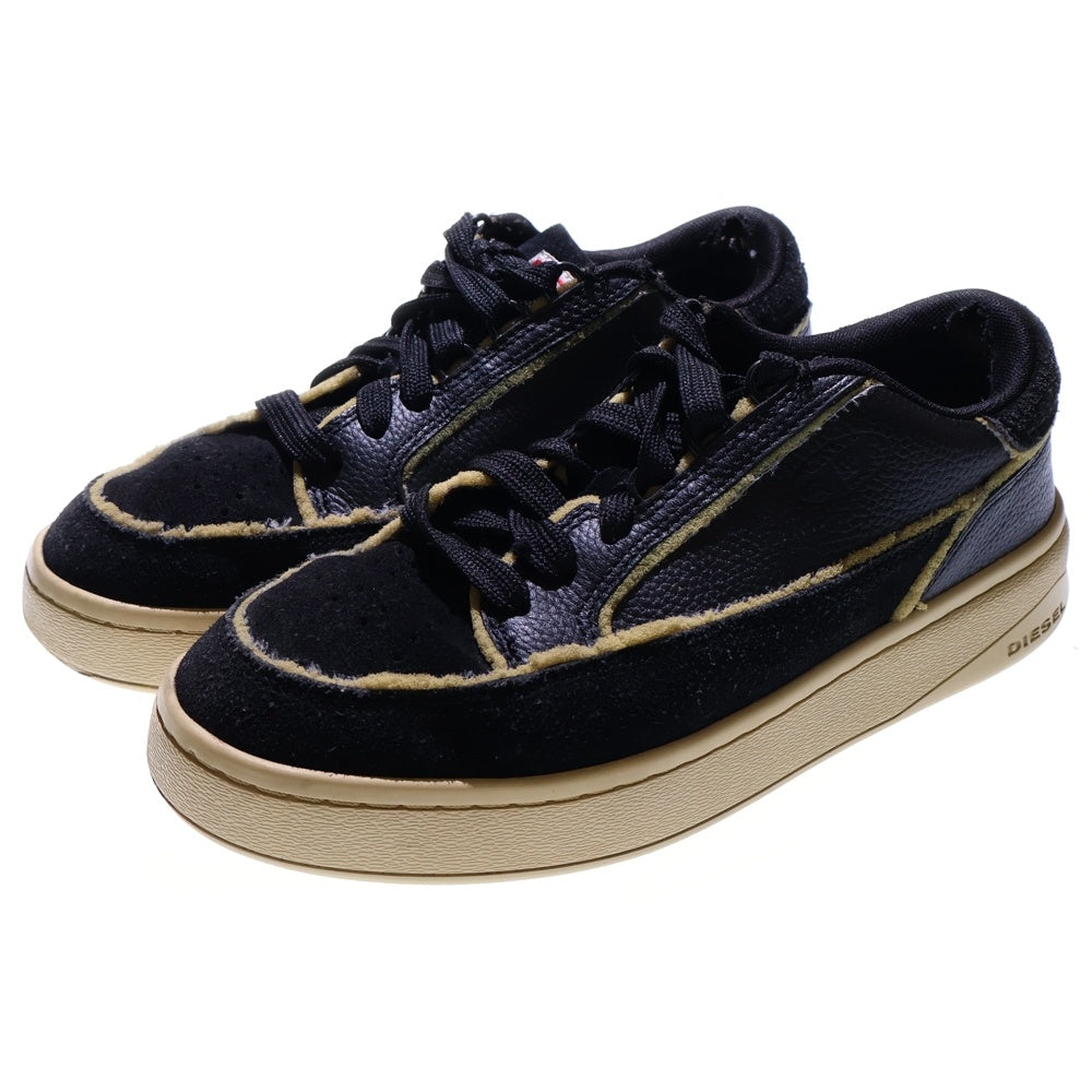 DIESEL(ディーゼル) S-SINNA LOW-W レザーローカットスニーカー ブラック レディース 24.5cm/7.5