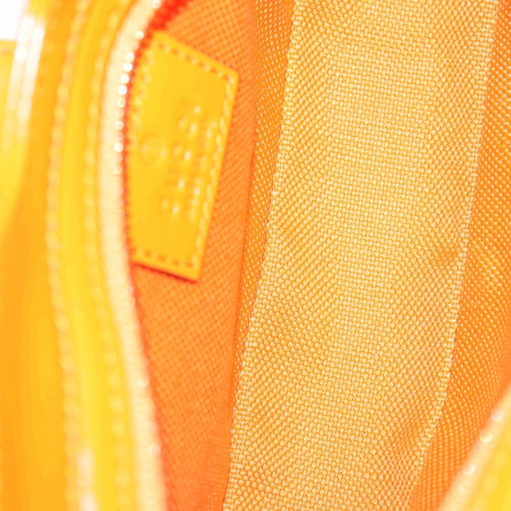 GUCCI(グッチ) GGキャンバス ムーンサイド ミニショルダーバッグ オレンジ キャンバス×レザー 786035 ゴールド金具