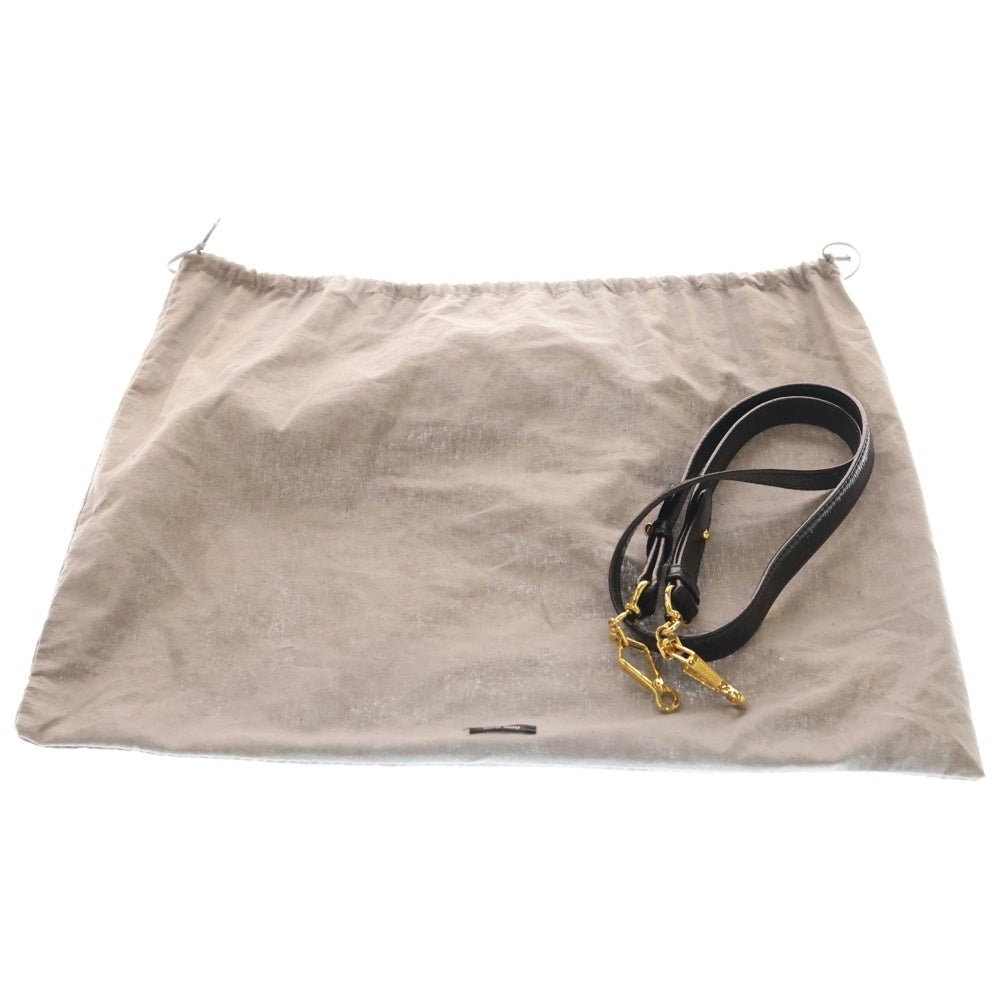 miumiu(ミュウミュウ) 2wayバック ハンドバッグ ショルダーバッグ ブラック レザー ゴールド金具