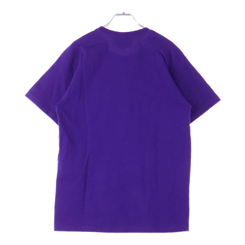 GUCCI(グッチ) GGロゴ エンブロイダリークルーネック半袖Tシャツカットソー パープル 673710 XJDVI