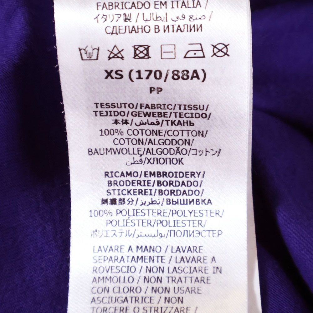 GUCCI(グッチ) GGロゴ エンブロイダリークルーネック半袖Tシャツカットソー パープル 673710 XJDVI