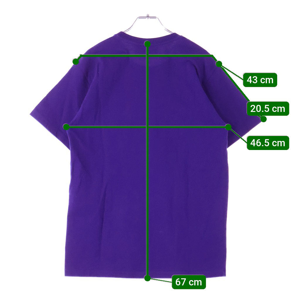 GUCCI(グッチ) GGロゴ エンブロイダリークルーネック半袖Tシャツカットソー パープル 673710 XJDVI