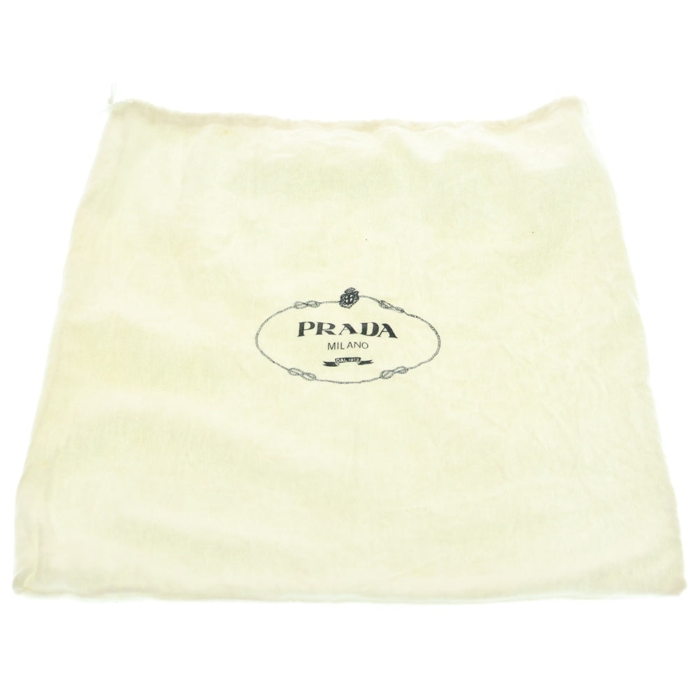 PRADA(プラダ) パンチング ロゴ ハンドバッグ トートバッグ アイボリー