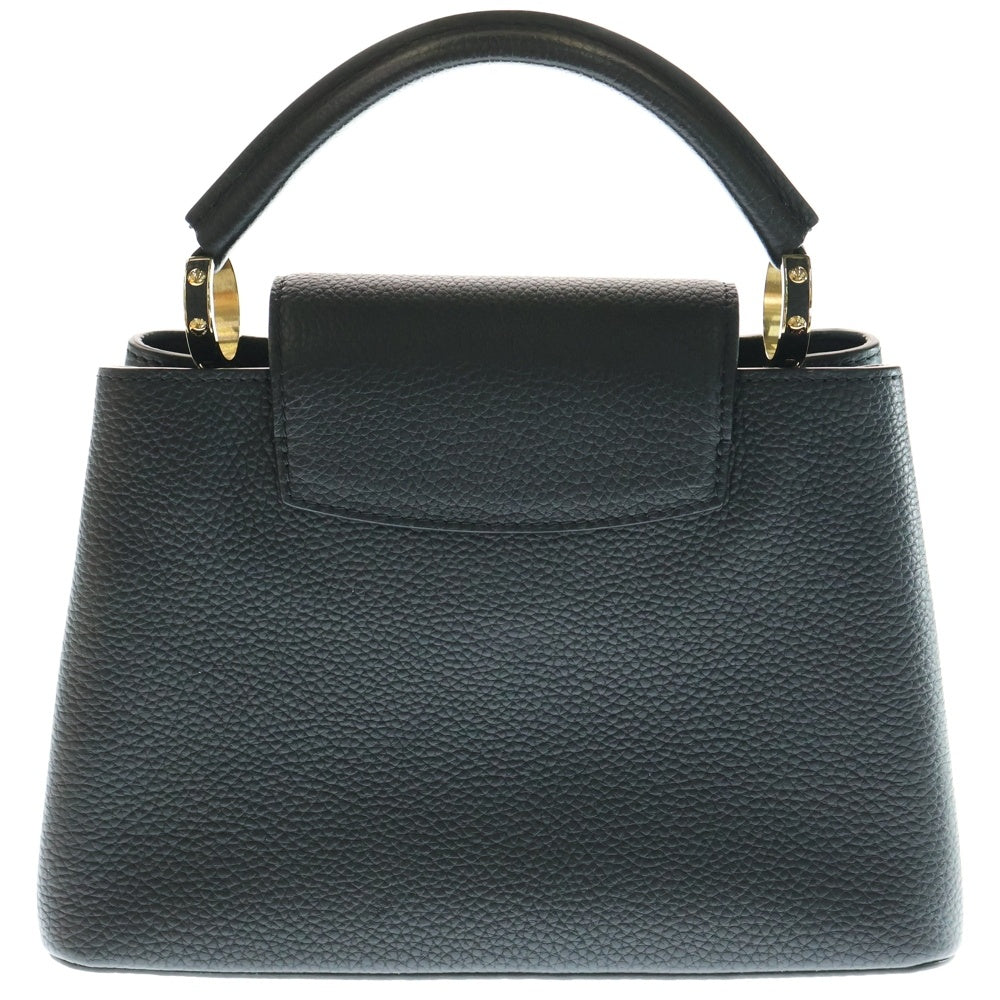 LOUIS VUITTON(ルイヴィトン) トリヨンレザー カプシーヌBB LVグリーンビジューロゴ 2WAYバッグ ショルダーバッグ ハンドバッグ ブラック レザー M59066 ゴールド金具