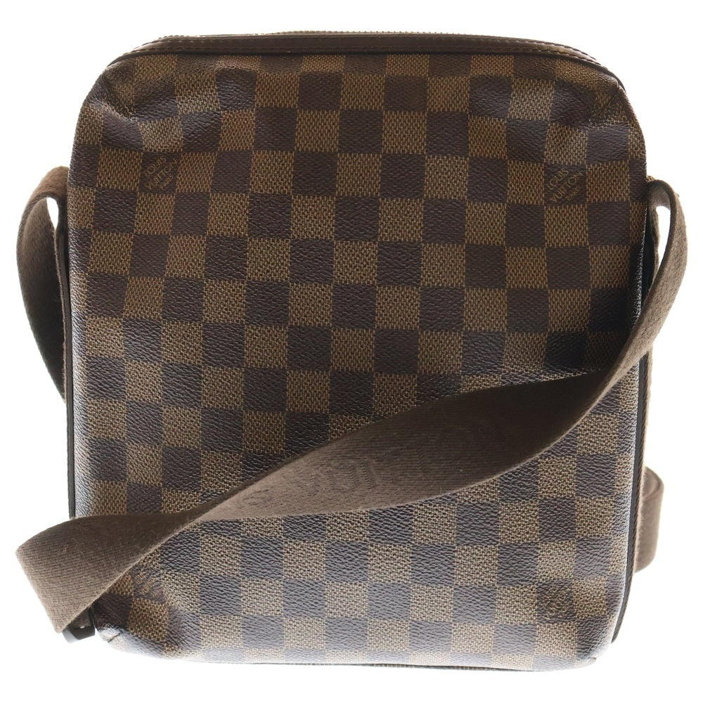 LOUIS VUITTON(ルイヴィトン) ダミエ トロターボブール ショルダーバッグ ブラウン PVC N41135 ゴールド金具