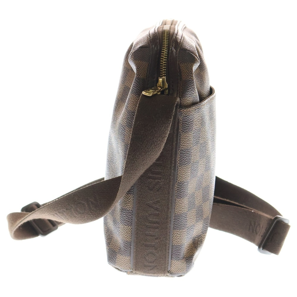 LOUIS VUITTON(ルイヴィトン) ダミエ トロターボブール ショルダーバッグ ブラウン PVC N41135 ゴールド金具