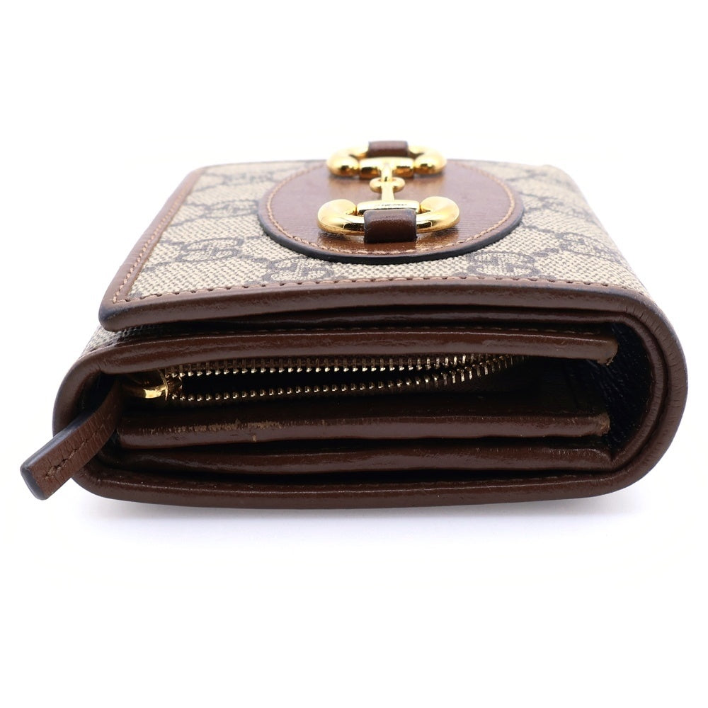 GUCCI(グッチ) ホースビット コンパクトウォレット 三つ折り財布