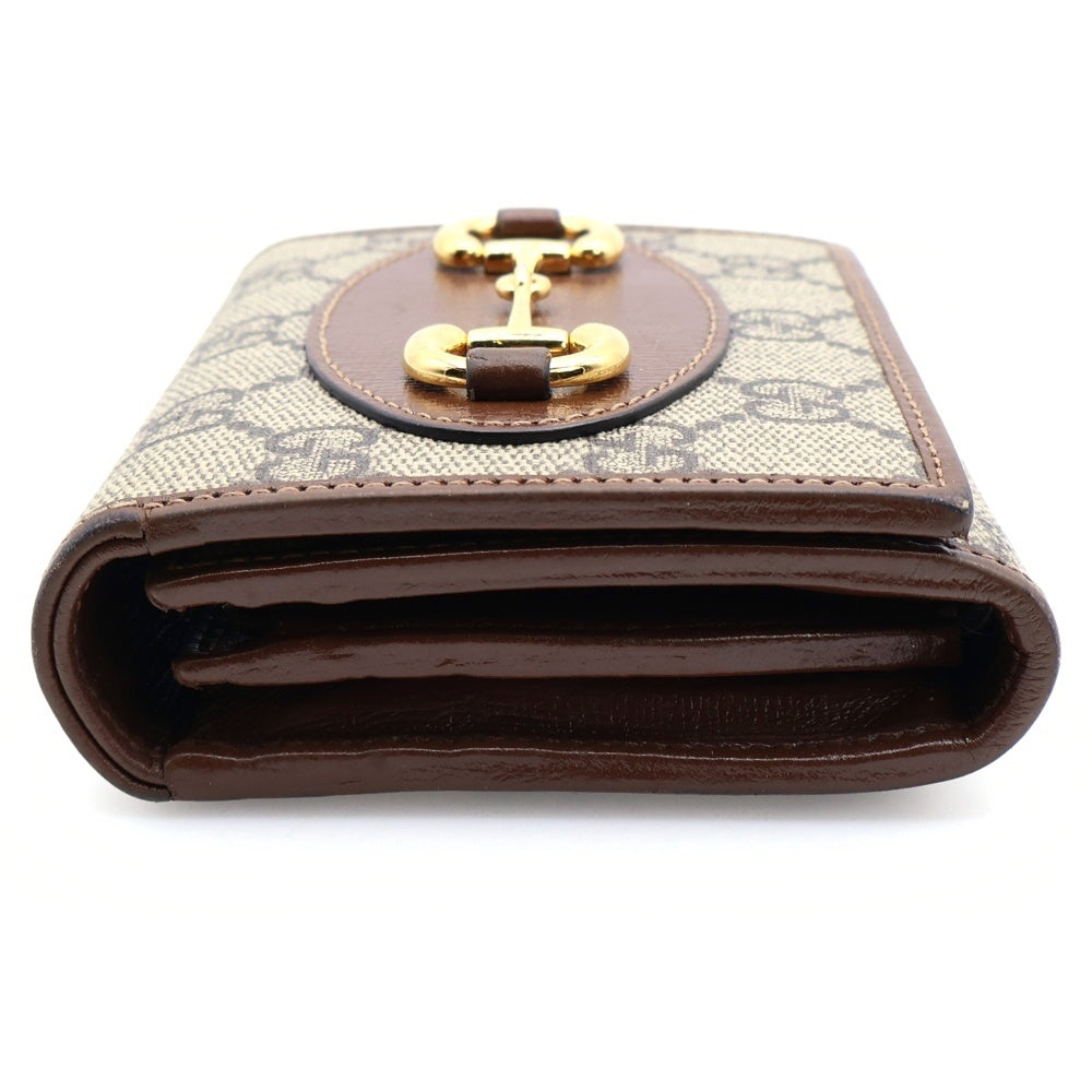 GUCCI(グッチ) ホースビット コンパクトウォレット 三つ折り財布