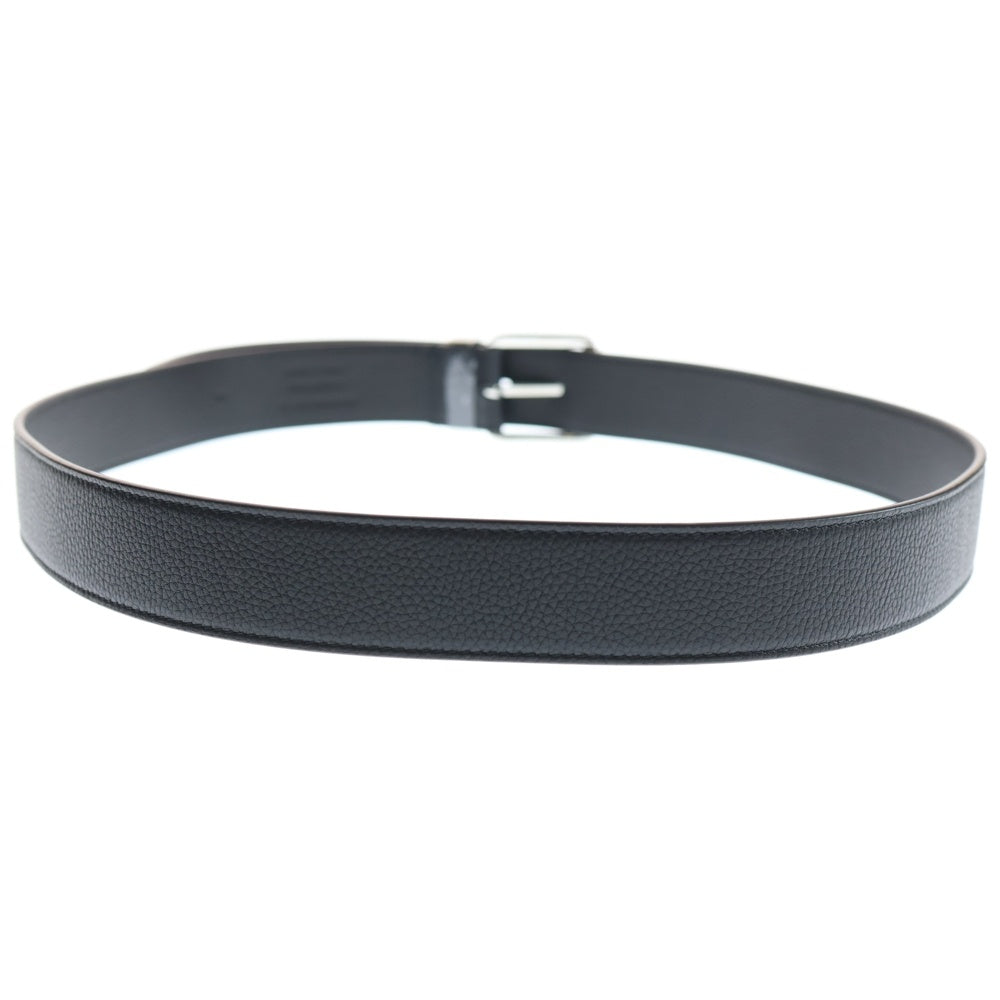 ☆ほぼ未使用☆ Dior ブラック レザーベルト DIOR(ディオール) レザーベルト ブラック シルバー金具