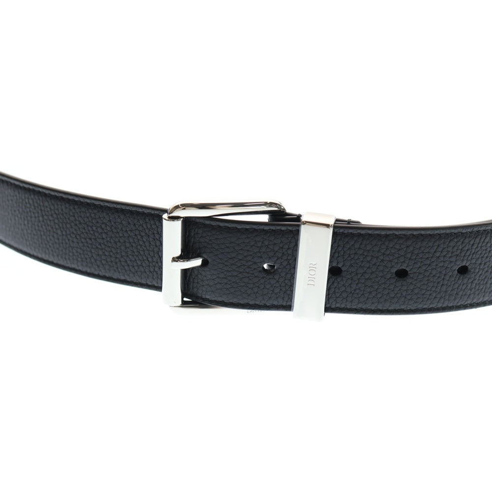 DIOR(ディオール) レザーベルト ブラック シルバー金具