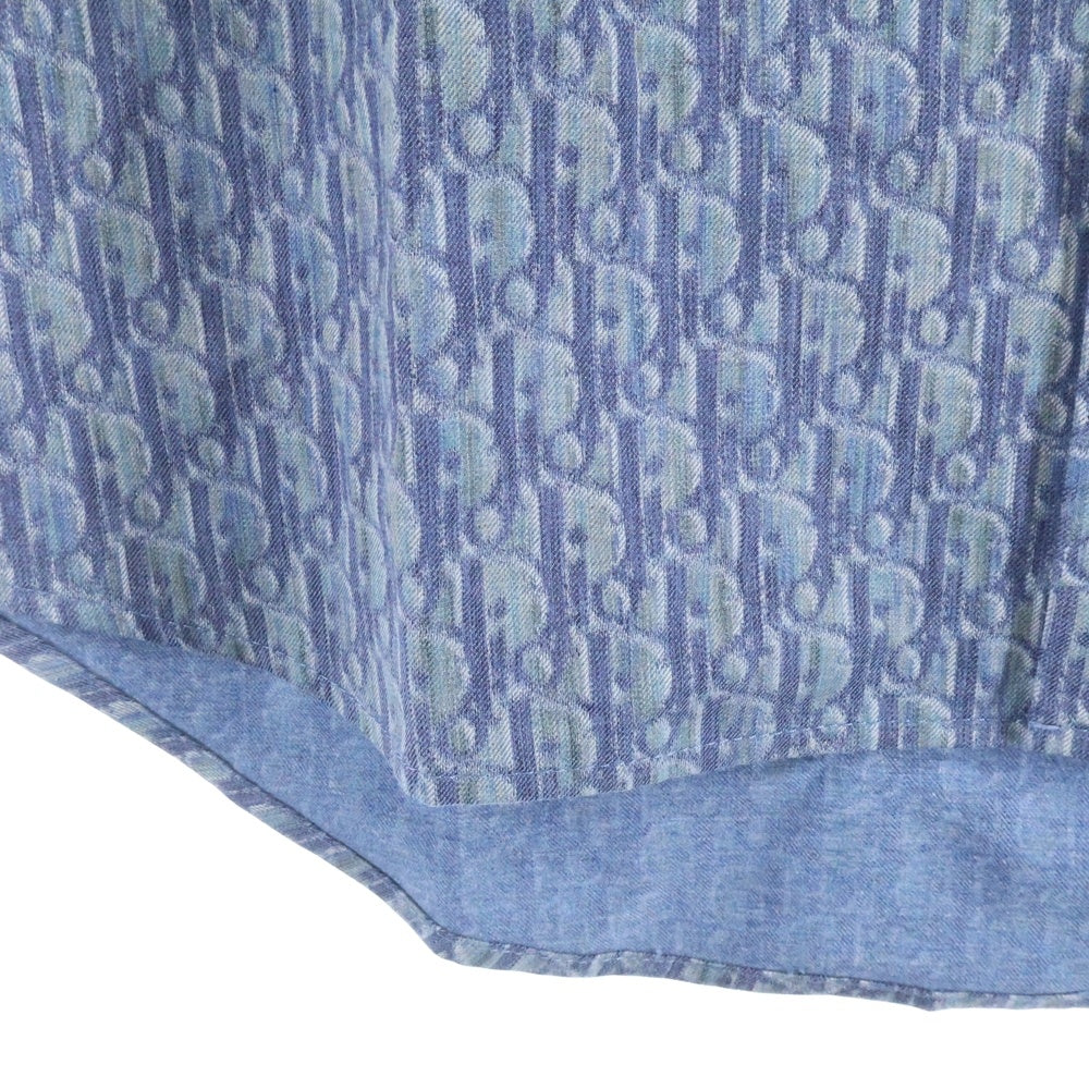 DIOR(ディオール) オブリーク 総柄ジャガード デニム 半袖シャツ