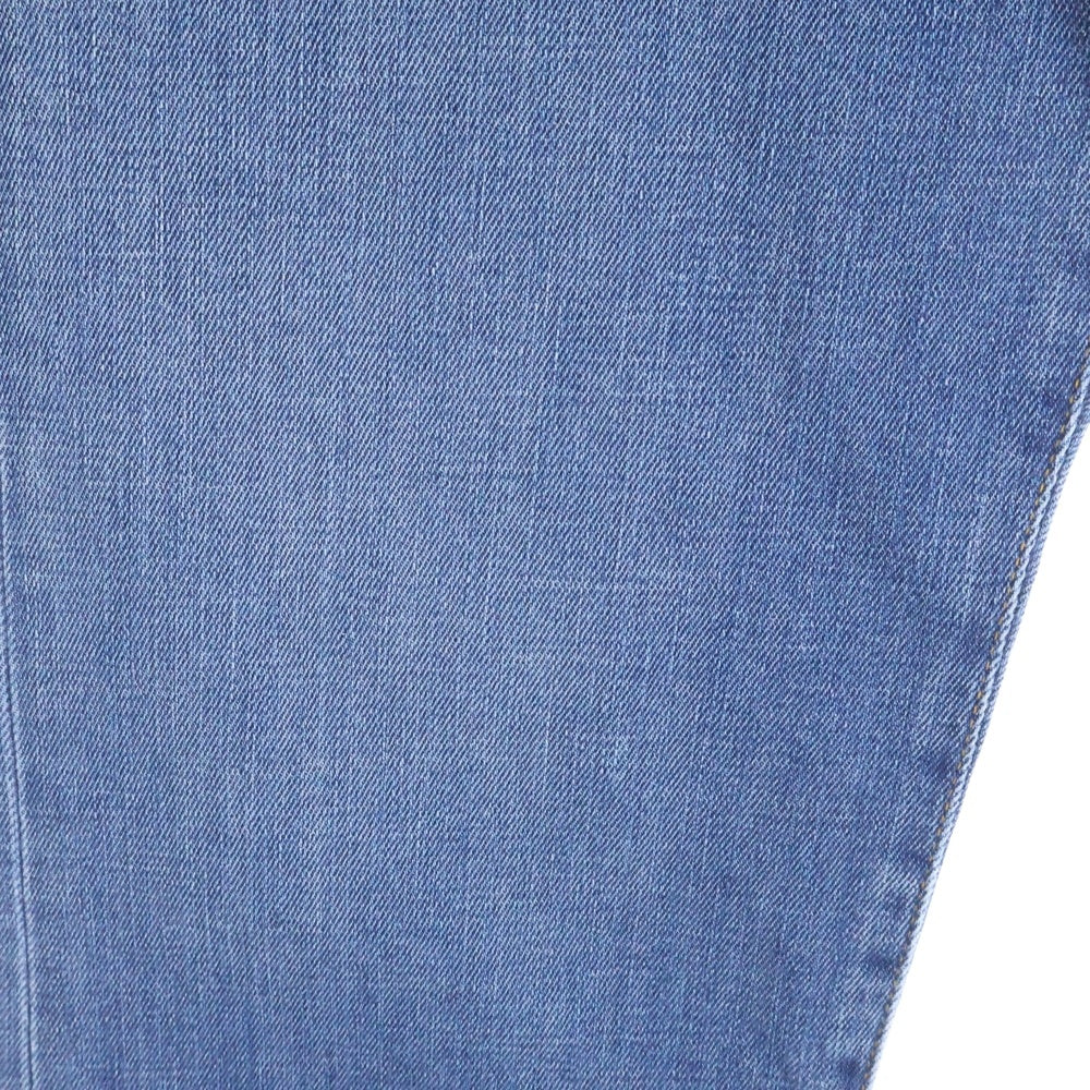 DIOR(ディオール) ウォッシュ加工 レザーパッチ ストレッチ スリムフィット スキニーデニムパンツ ジーンズ インディゴ レディース 193DS10K349X