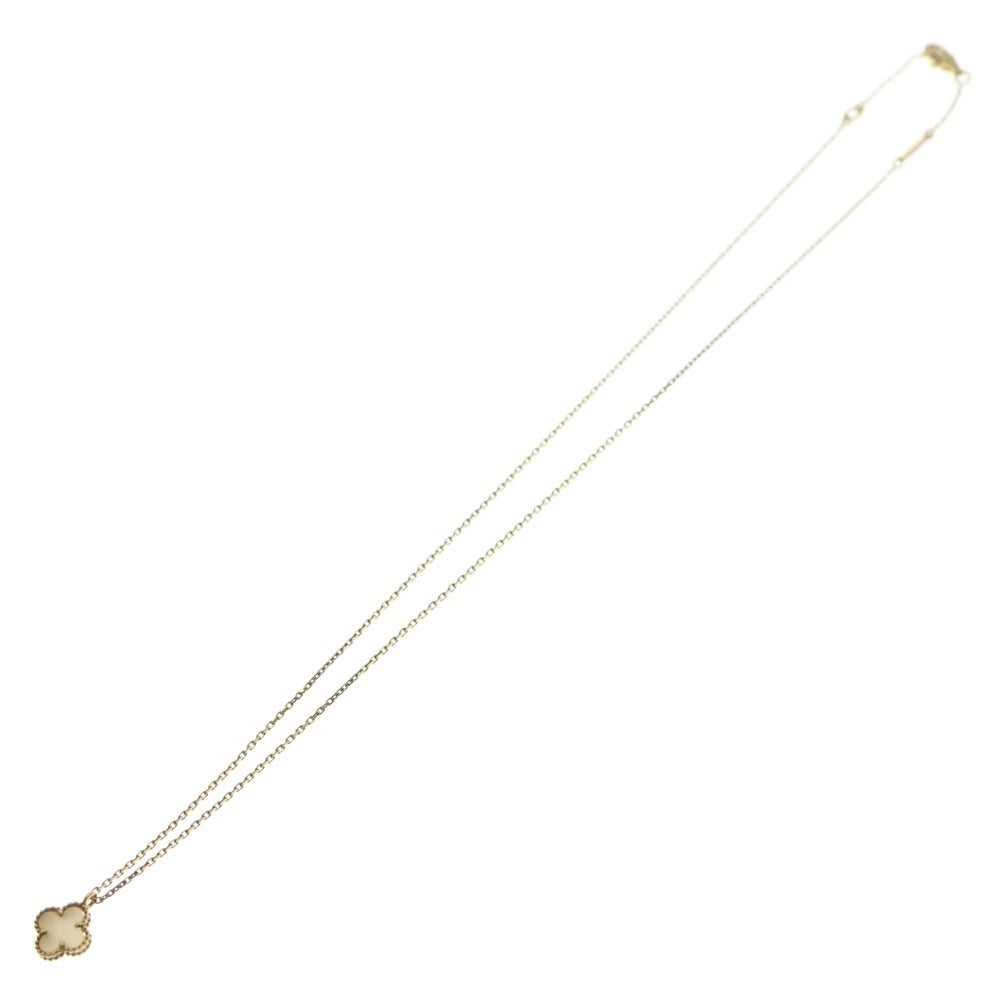Van Cleef & Arpels(ヴァンクリーフアンドアーペル) スウィート アルハンブラ ネックレス マザーオブパール Au750 K18 YG イエローゴールド レディース