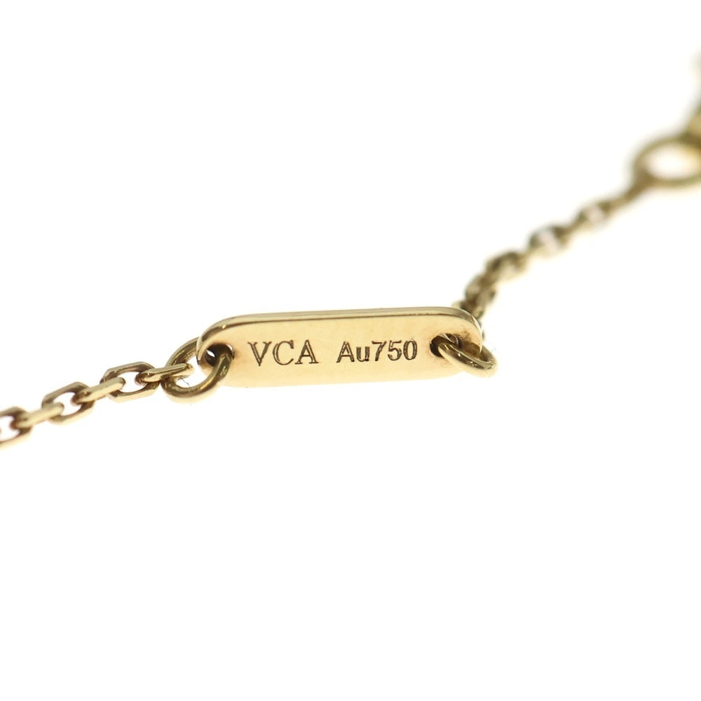 Van Cleef & Arpels(ヴァンクリーフアンドアーペル) スウィート アルハンブラ ネックレス マザーオブパール Au750 K18 YG イエローゴールド レディース