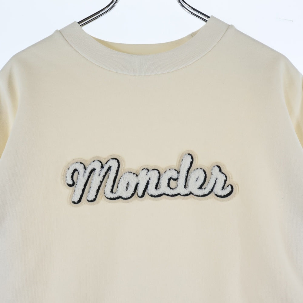 MONCLER(モンクレール) FELPA ロゴ クルーネックスウェットトレーナー ホワイト I20938G00020 レディース