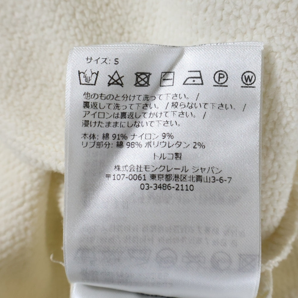 MONCLER(モンクレール) FELPA ロゴ クルーネックスウェットトレーナー ホワイト I20938G00020 レディース