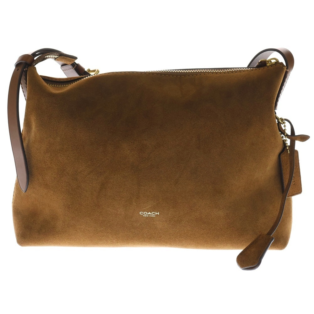 COACH(コーチ) モット メッセンジャー バッグ 33 スエードレザー ブラウン CCW77 ショルダーバッグ レディース