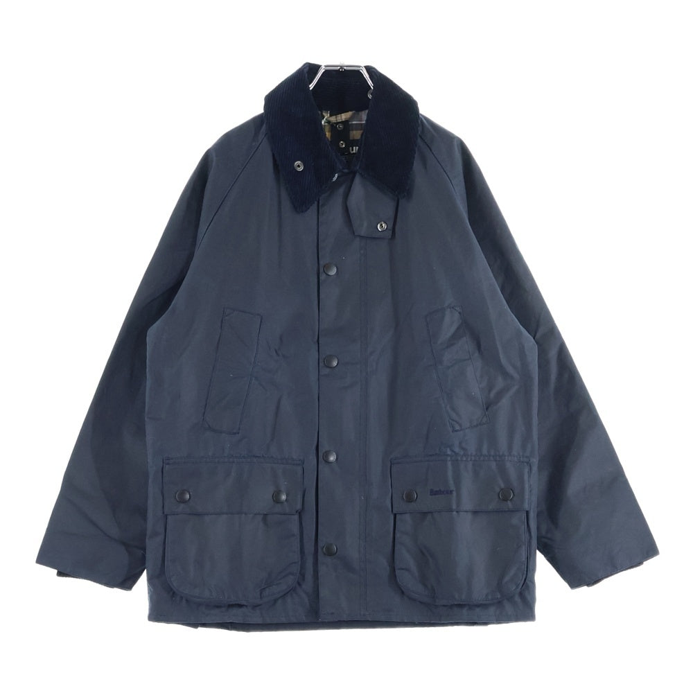 Barbour(バブアー) BEDALE ビデイル ワックス 襟コーデュロイ ジップアップ オイルドジャケット ネイビー MWX0018NY9138