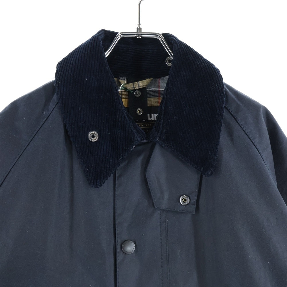 Barbour(バブアー) BEDALE ビデイル ワックス 襟コーデュロイ ジップアップ オイルドジャケット ネイビー MWX0018NY9138