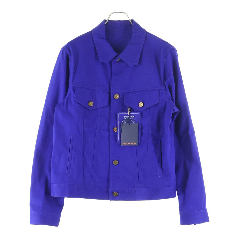 LOUIS VUITTON(ルイヴィトン) 22AW ロゴボタンコットンデニムジャケット ブルー RM222Q NEO HNA41W