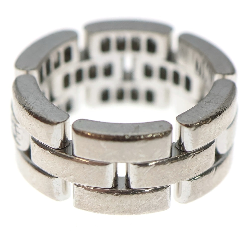 Cartier(カルティエ) マイヨンパンテール 3ロウ パヴェダイヤモンド リング ホワイトゴールド 750WG #46 ジュエリー レディース