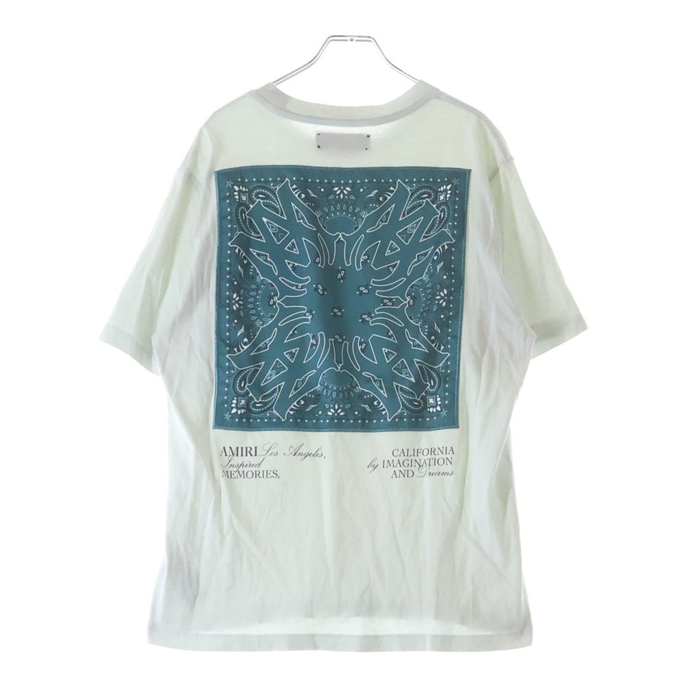 AMIRI(アミリ) MA Logo Bandana S/S Tee バンダナ ロゴ 半袖Tシャツ カットソー ライトグリーン