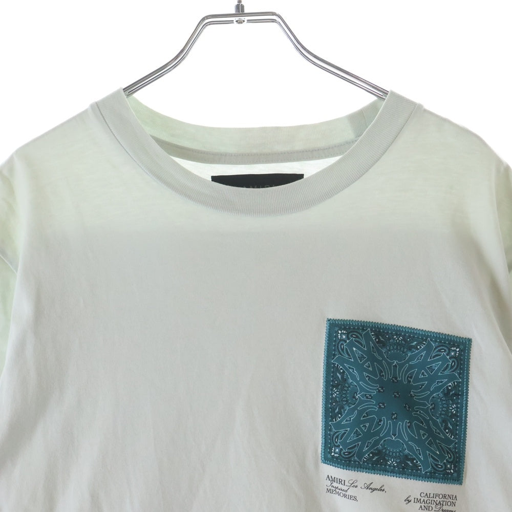 AMIRI(アミリ) MA Logo Bandana S/S Tee バンダナ ロゴ 半袖Tシャツ カットソー ライトグリーン