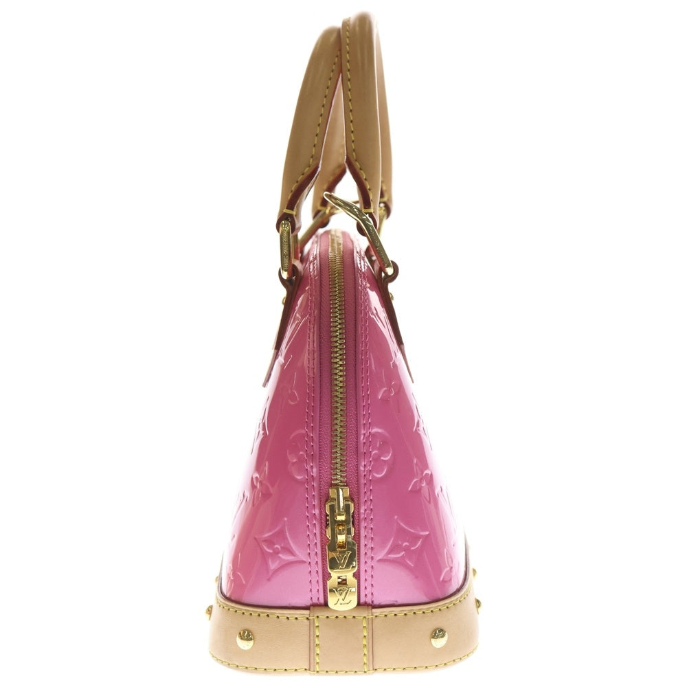 LOUIS VUITTON(ルイヴィトン) ヴェルニ アルマBB ネオンピンク 2WAYバッグ ハンドバッグ ショルダーバッグ ピンク×ブラウン レザー×パテント M90611 レディース